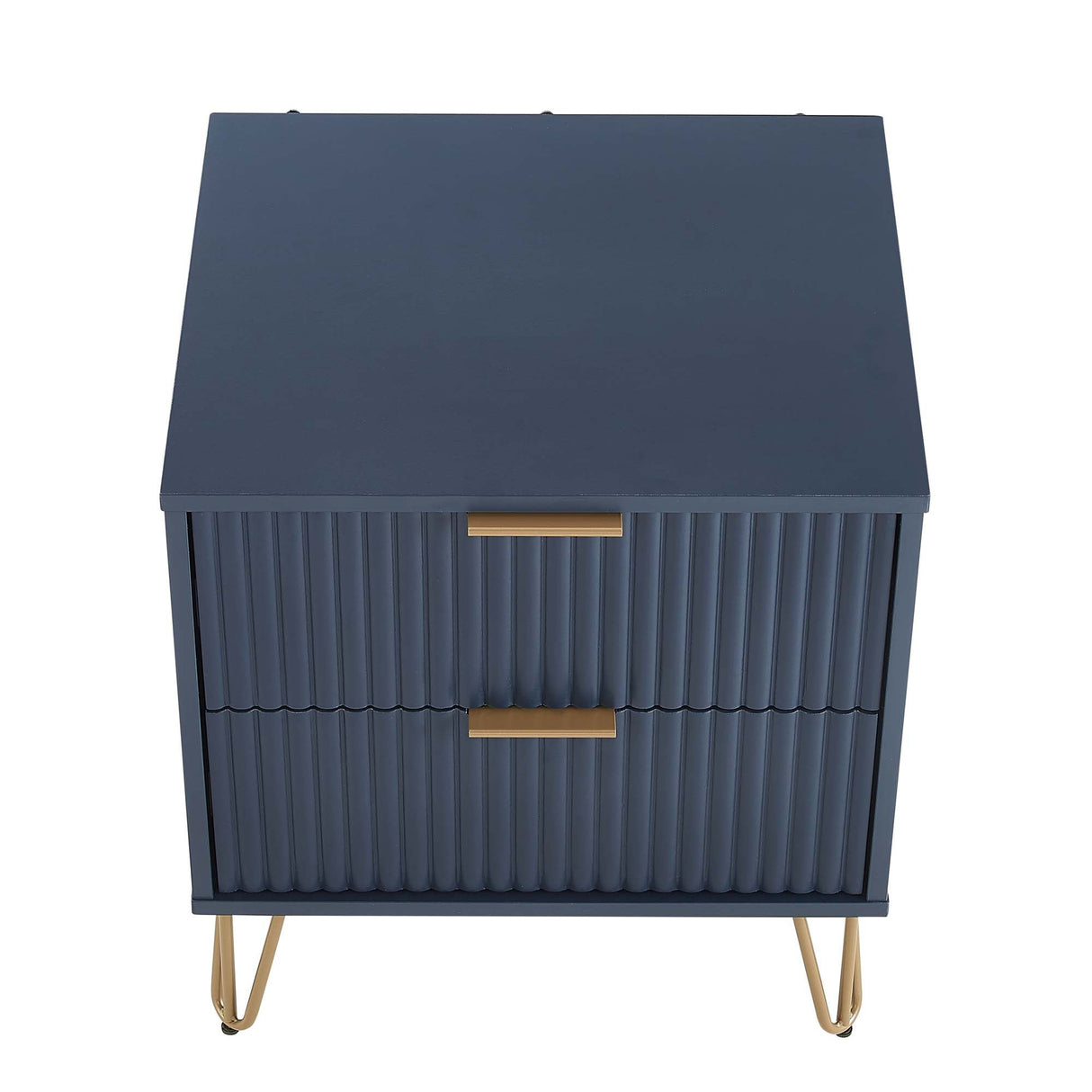 DUMBO 2.0 Nightstand in Midnight Blue by Manhattan Comfort at Eve Furniture