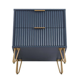 DUMBO 2.0 Nightstand in Midnight Blue by Manhattan Comfort at Eve Furniture