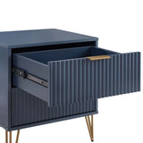 DUMBO 2.0 Nightstand in Midnight Blue by Manhattan Comfort at Eve Furniture