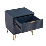 DUMBO 2.0 Nightstand in Midnight Blue by Manhattan Comfort at Eve Furniture