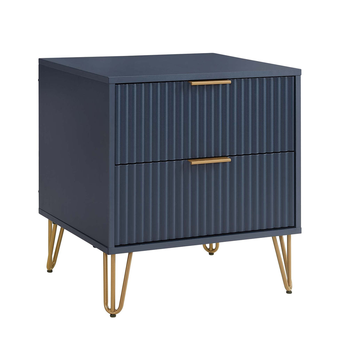 DUMBO 2.0 Nightstand in Midnight Blue by Manhattan Comfort at Eve Furniture