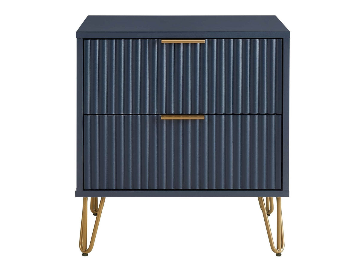DUMBO 2.0 Nightstand in Midnight Blue by Manhattan Comfort at Eve Furniture
