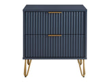 DUMBO 2.0 Nightstand in Midnight Blue by Manhattan Comfort at Eve Furniture