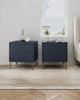 DUMBO 2.0 Nightstand in Midnight Blue (set of 2) by Manhattan Comfort at Eve Furniture
