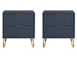DUMBO 2.0 Nightstand in Midnight Blue (set of 2) by Manhattan Comfort at Eve Furniture