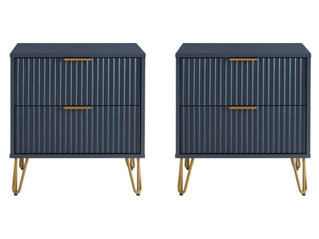 DUMBO 2.0 Nightstand in Midnight Blue (set of 2) by Manhattan Comfort at Eve Furniture