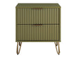 DUMBO 2.0 Nightstand in Olive Green by Manhattan Comfort at Eve Furniture