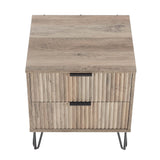 DUMBO 2.0 Nightstand in Rustic Grey by Manhattan Comfort at Eve Furniture