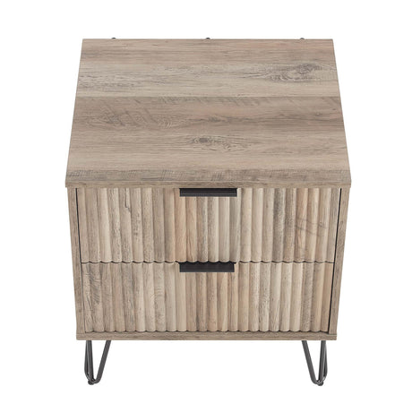 DUMBO 2.0 Nightstand in Rustic Grey by Manhattan Comfort at Eve Furniture