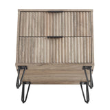 DUMBO 2.0 Nightstand in Rustic Grey by Manhattan Comfort at Eve Furniture