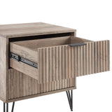 DUMBO 2.0 Nightstand in Rustic Grey by Manhattan Comfort at Eve Furniture
