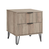 DUMBO 2.0 Nightstand in Rustic Grey by Manhattan Comfort at Eve Furniture
