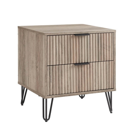 DUMBO 2.0 Nightstand in Rustic Grey by Manhattan Comfort at Eve Furniture