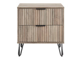 DUMBO 2.0 Nightstand in Rustic Grey by Manhattan Comfort at Eve Furniture