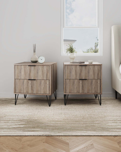 DUMBO 2.0 Nightstand in Rustic Grey (set of 2) by Manhattan Comfort at Eve Furniture