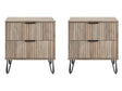 DUMBO 2.0 Nightstand in Rustic Grey (set of 2) by Manhattan Comfort at Eve Furniture