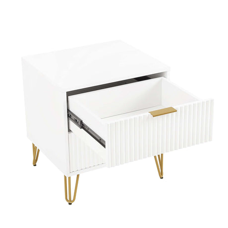 DUMBO 2.0 Nightstand in White by Manhattan Comfort at Eve Furniture