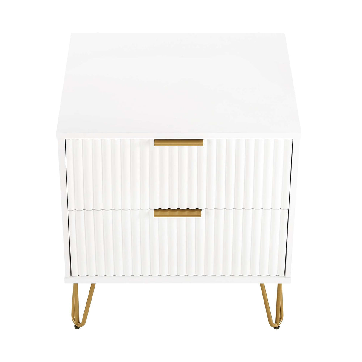 DUMBO 2.0 Nightstand in White by Manhattan Comfort at Eve Furniture