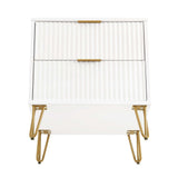 DUMBO 2.0 Nightstand in White by Manhattan Comfort at Eve Furniture