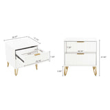 DUMBO 2.0 Nightstand in White by Manhattan Comfort at Eve Furniture