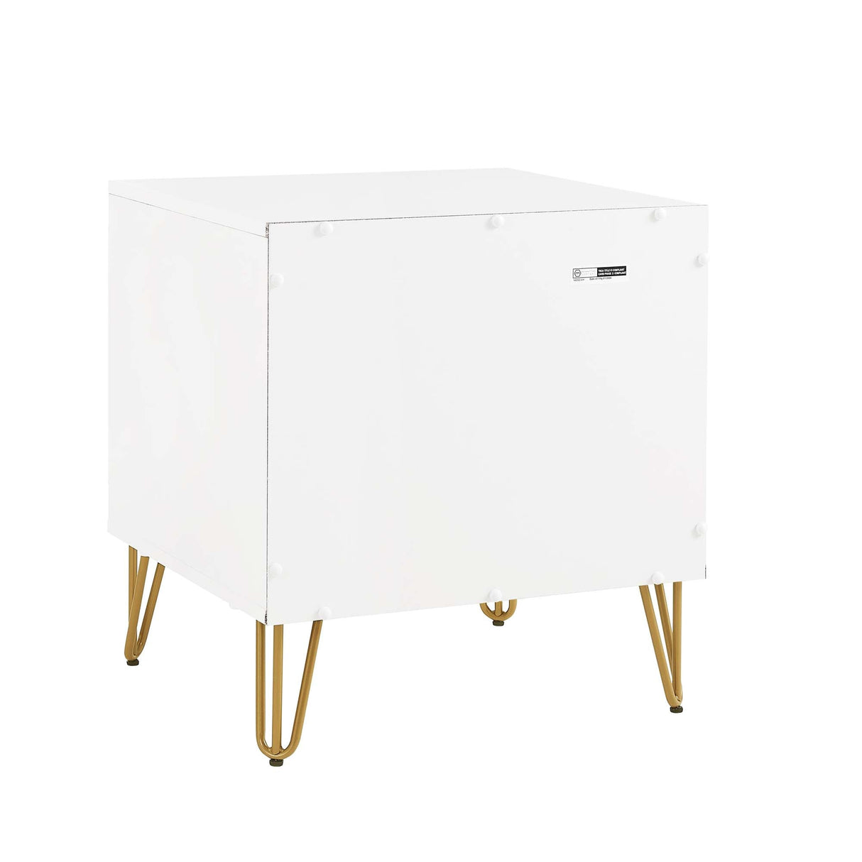 DUMBO 2.0 Nightstand in White by Manhattan Comfort at Eve Furniture