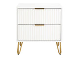 DUMBO 2.0 Nightstand in White by Manhattan Comfort at Eve Furniture