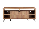 DUMBO 63" TV Stand in Golden Brown by Manhattan Comfort at Eve Furniture