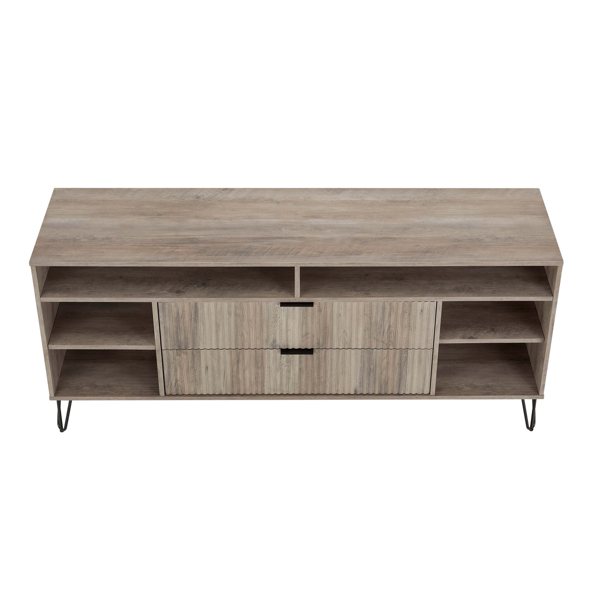 DUMBO 63" TV Stand in Rustic Grey by Manhattan Comfort at Eve Furniture