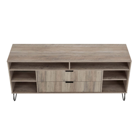 DUMBO 63" TV Stand in Rustic Grey by Manhattan Comfort at Eve Furniture