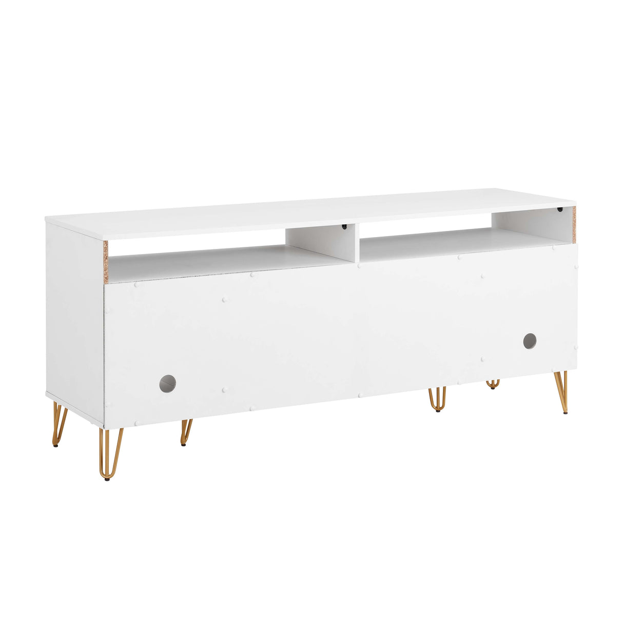 DUMBO 63" TV Stand in White by Manhattan Comfort at Eve Furniture