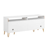 DUMBO 63" TV Stand in White by Manhattan Comfort at Eve Furniture