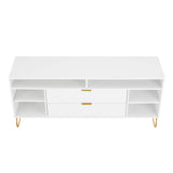 DUMBO 63" TV Stand in White by Manhattan Comfort at Eve Furniture