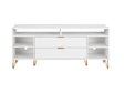 DUMBO 63" TV Stand in White by Manhattan Comfort at Eve Furniture