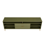 DUMBO 85" TV Stand in Olive Green by Manhattan Comfort at Eve Furniture