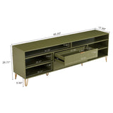DUMBO 85" TV Stand in Olive Green by Manhattan Comfort at Eve Furniture