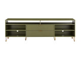 DUMBO 85" TV Stand in Olive Green by Manhattan Comfort at Eve Furniture