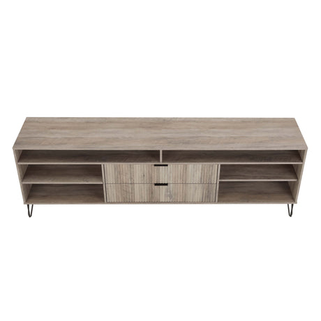 DUMBO 85" TV Stand in Rustic Grey by Manhattan Comfort at Eve Furniture