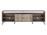 DUMBO 85" TV Stand in Rustic Grey by Manhattan Comfort at Eve Furniture