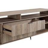 DUMBO 85" TV Stand in Rustic Grey by Manhattan Comfort at Eve Furniture