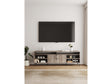 DUMBO 85" TV Stand in Rustic Grey by Manhattan Comfort at Eve Furniture