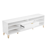 DUMBO 85" TV Stand in White by Manhattan Comfort at Eve Furniture