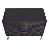 DUMBO Dresser in Black by Manhattan Comfort at Eve Furniture