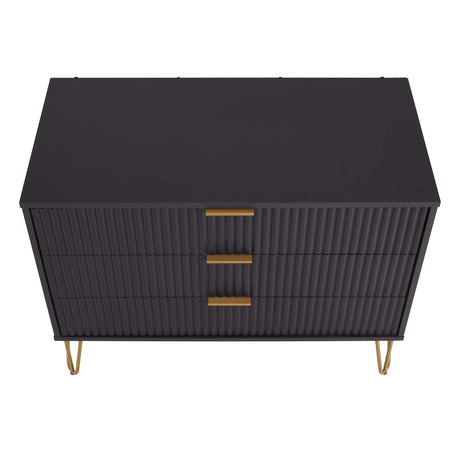 DUMBO Dresser in Black by Manhattan Comfort at Eve Furniture