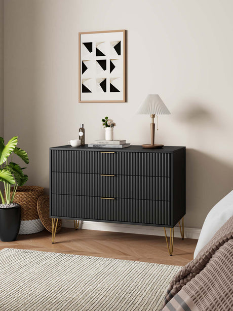 DUMBO Dresser in Black by Manhattan Comfort at Eve Furniture