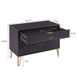 DUMBO Dresser in Black by Manhattan Comfort at Eve Furniture