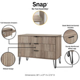 DUMBO Dresser in Grey by Manhattan Comfort at Eve Furniture