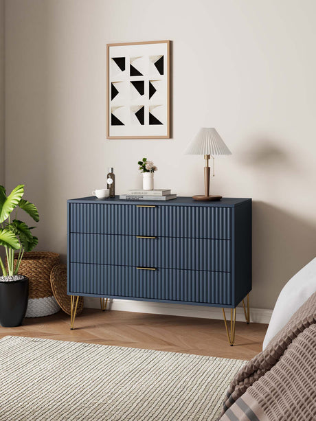 DUMBO Dresser in Midnight Blue by Manhattan Comfort at Eve Furniture