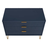 DUMBO Dresser in Midnight Blue by Manhattan Comfort at Eve Furniture