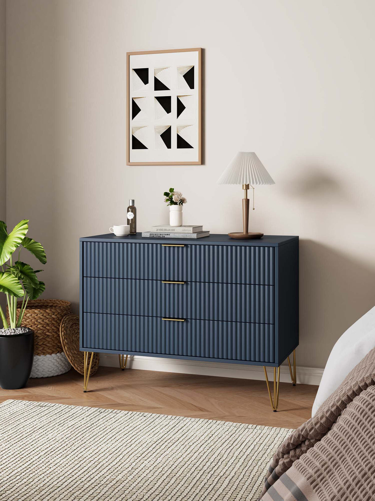DUMBO Dresser in Midnight Blue by Manhattan Comfort at Eve Furniture