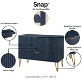 DUMBO Dresser in Midnight Blue by Manhattan Comfort at Eve Furniture